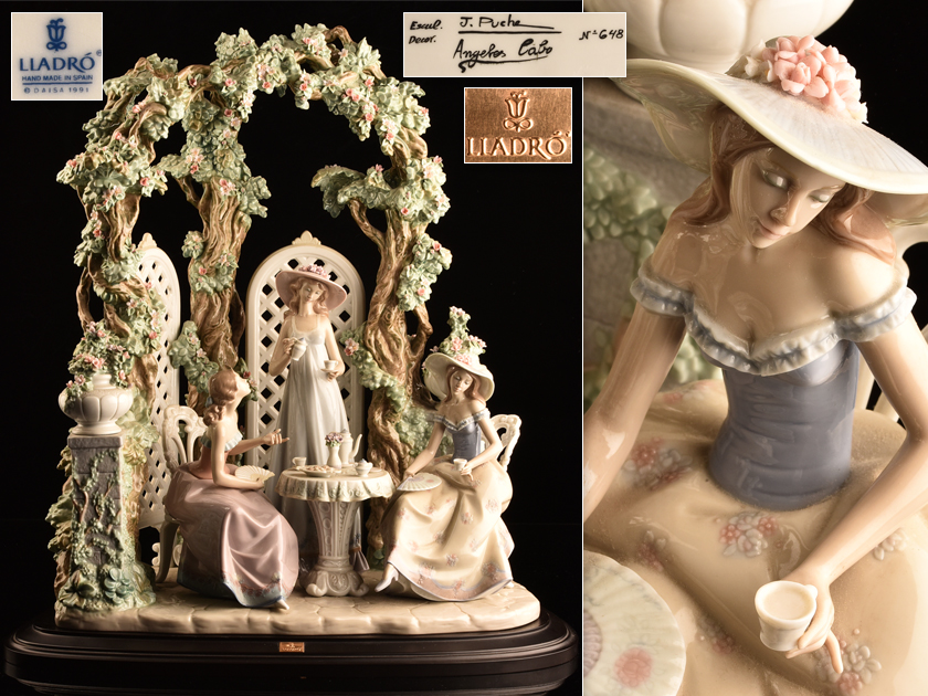 ヤフオク 【流】LLADRO リヤドロ J.Ruiz「テラスでお茶を」フィギュリン 細密特大陶人形 高57cm 出品中 - 香川県、四国・岡山での骨董品 の買取、鑑定、査定のことならマーベラスアートまで